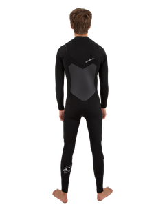 The O'Neill Mens Mens Epic 4/3mm Chest Zip Wetsuit in Black