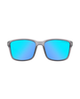 The Dirty Dog Slay Polarised Sunglasses in Grey/Ice Blue Mirror & Satin Crystal Black