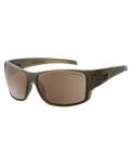 The Dirty Dog Hoodoo Polarised Sunglasses in Satin Crystal Olive Green & Brown