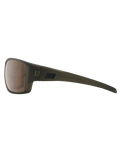 The Dirty Dog Hoodoo Polarised Sunglasses in Satin Crystal Olive Green & Brown