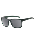 The Dirty Dog Vadar Polarised Sunglasses in Satin Crystal Dark Green & Grey