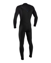 The O'Neill Boys Hyperfreak 5/4mm+ Chest Zip Wetsuit in Black, Tempsteel & Tempsteel