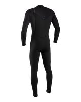 The O'Neill Boys Hyperfreak 5/4mm+ Chest Zip Wetsuit in Black, Tempsteel & Tempsteel