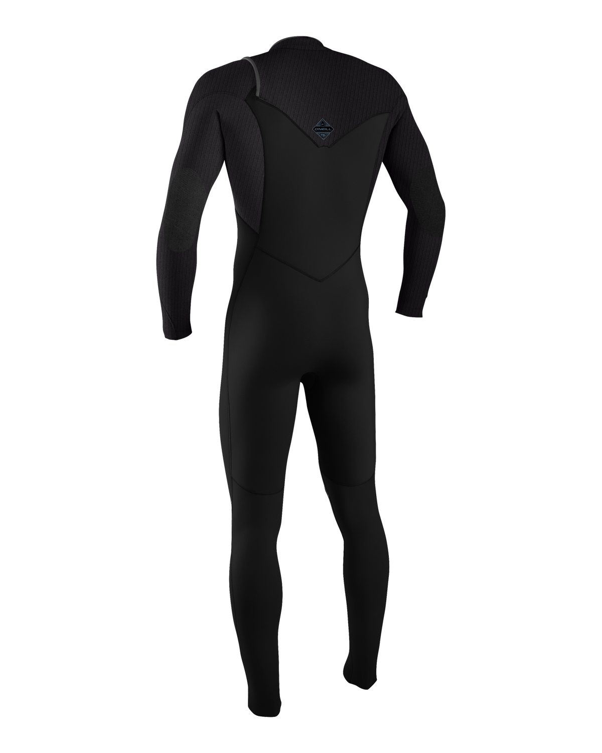 The O'Neill Boys Hyperfreak 5/4mm+ Chest Zip Wetsuit in Black, Tempsteel & Tempsteel