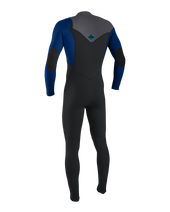 Boys Hyperfreak 5/4mm+ Chest Zip Wetsuit in Graph, Smoke & Baliblue
