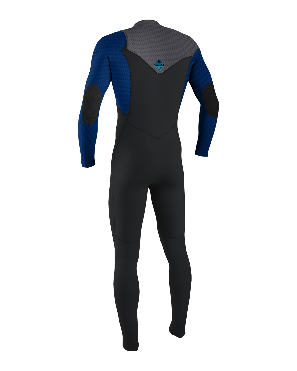 Boys Hyperfreak 5/4mm+ Chest Zip Wetsuit in Graph, Smoke & Baliblue