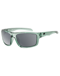 The Dirty Dog Axle Polarised Sunglasses in Crystal Emerald Green & Grey Smoke