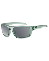 The Dirty Dog Axle Polarised Sunglasses in Crystal Emerald Green & Grey Smoke