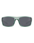 The Dirty Dog Axle Polarised Sunglasses in Crystal Emerald Green & Grey Smoke