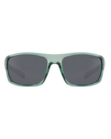 The Dirty Dog Axle Polarised Sunglasses in Crystal Emerald Green & Grey Smoke