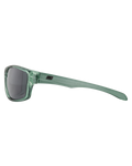The Dirty Dog Axle Polarised Sunglasses in Crystal Emerald Green & Grey Smoke