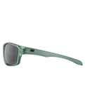 The Dirty Dog Axle Polarised Sunglasses in Crystal Emerald Green & Grey Smoke
