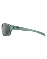 The Dirty Dog Axle Polarised Sunglasses in Crystal Emerald Green & Grey Smoke