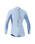 Girls Bahia 2/1mm Back Zip Spring Wetsuit in Chambray Blue, Surf Abstract & Chambray Blue