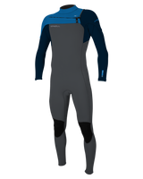 The O'Neill Boys Hammer 3/2mm Chest Zip Wetsuit in Graphite, Abyss & Ocean