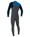 The O'Neill Boys Hammer 3/2mm Chest Zip Wetsuit in Graphite, Abyss & Ocean