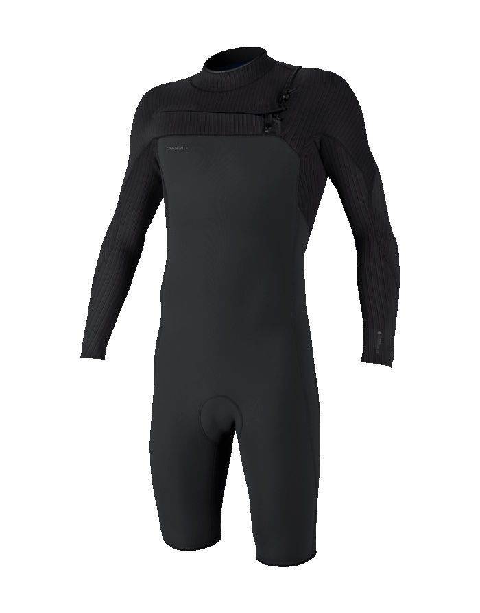 The O'Neill Mens HyperFreak 2mm Chest Zip Spring Wetsuit in Tempered Steel & Graphite