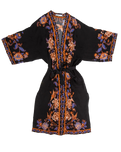 The Seafolly Womens Silk Road Kimono in Black