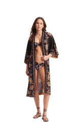 Silk Road Kimono in Black