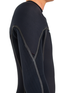 The O'Neill Mens HyperFreak Fire 4/3mm Chest Zip Wetsuit in Black