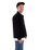 Embroidered Canvas Chore Jacket in Black