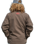 The Salt Water Seeker Mens Canvas Jacket in Walnut