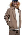 The Salt Water Seeker Mens Canvas Jacket in Walnut