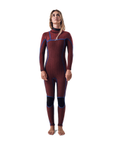 The O'Neill Womens Blueprint 5/4mm+ Chest Zip Wetsuit in Black & Shade