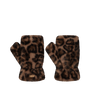 The Barts Womens Britamu Fingerless Gloves in Print Brown