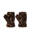 The Barts Womens Britamu Fingerless Gloves in Print Brown
