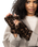 The Barts Womens Britamu Fingerless Gloves in Print Brown