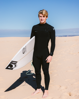 Epic 4/3mm Chest Zip Wetsuit in Black, Black & Black