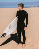 Epic 4/3mm Chest Zip Wetsuit in Black, Black & Black