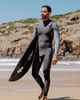 Epic 5/4mm Chest Zip Wetsuit in Tempered Steel, Smoke & Graphite