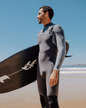 Epic 5/4mm Chest Zip Wetsuit in Tempered Steel, Smoke & Graphite