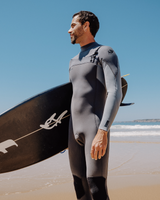 Epic 5/4mm Chest Zip Wetsuit in Tempered Steel, Smoke & Graphite