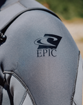Epic 5/4mm Chest Zip Wetsuit in Tempered Steel, Smoke & Graphite