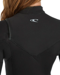 Epic 3/2mm Chest Zip Wetsuit in Black & Black