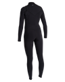 Epic 3/2mm Chest Zip Wetsuit in Black & Black