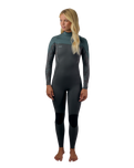 Epic 3/2mm Chest Zip Wetsuit in Tempered Steel, Shaded Island Sky & Shade