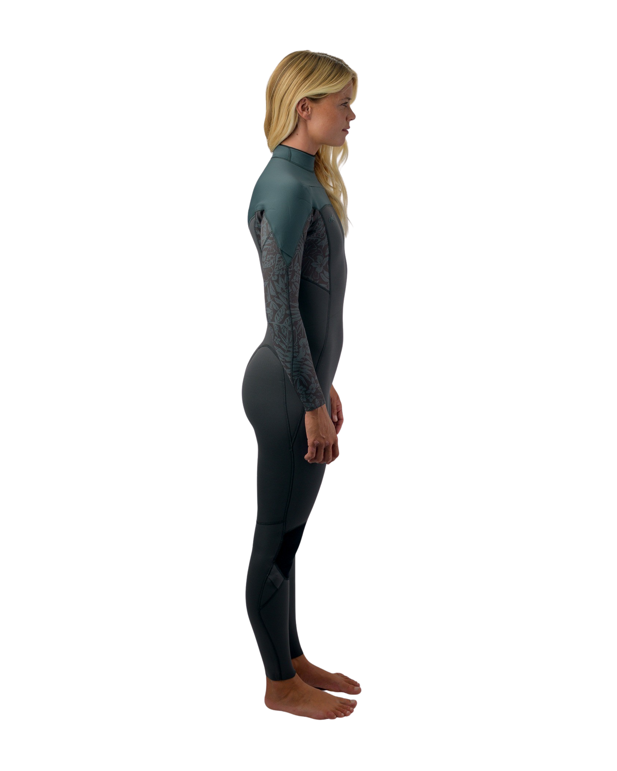 Epic 3/2mm Chest Zip Wetsuit in Tempered Steel, Shaded Island Sky & Shade