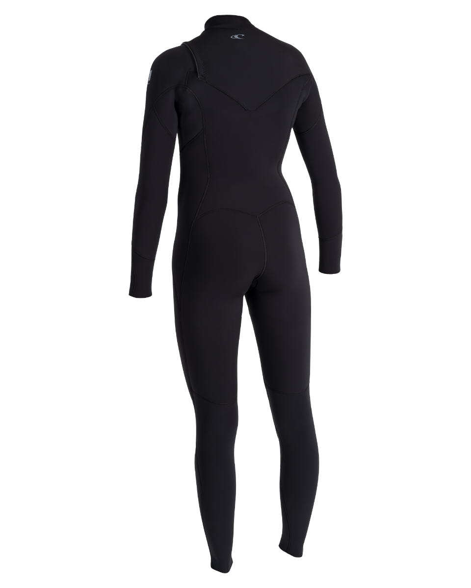 Epic 4/3mm Chest Zip Wetsuit in Black, Black & Black