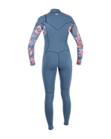 Epic 4/3mm Chest Zip Wetsuit in Copen Blue, Painted Tropics & Copen Blue