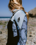 Epic 4/3mm Chest Zip Wetsuit in Black, Stormy Palm & Fadenim