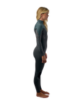 The O'Neill Womens Epic 4/3mm Chest Zip Wetsuit in Tempered Steel, Shaded Island Sky & Shade
