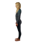 The O'Neill Womens Epic 4/3mm Chest Zip Wetsuit in Tempered Steel, Shaded Island Sky & Shade
