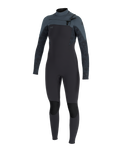 Womens Epic 5/4mm Chest Zip Wetsuit in Tempered Steel, Shaded Island & Shade