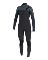 Womens Epic 5/4mm Chest Zip Wetsuit in Tempered Steel, Shaded Island & Shade