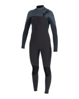 Womens Epic 5/4mm Chest Zip Wetsuit in Tempered Steel, Shaded Island & Shade