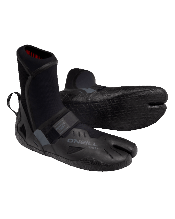 The O'Neill Psycho Tech 5mm+ ST Wetsuit Boots in Black